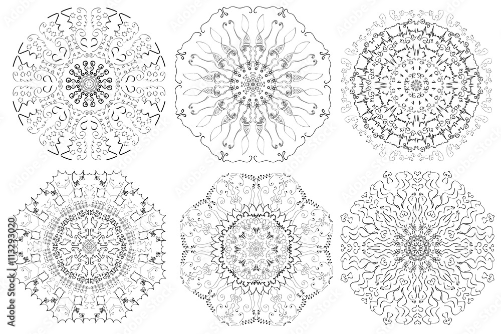 abstract circle pattern set abstract circle pattern set