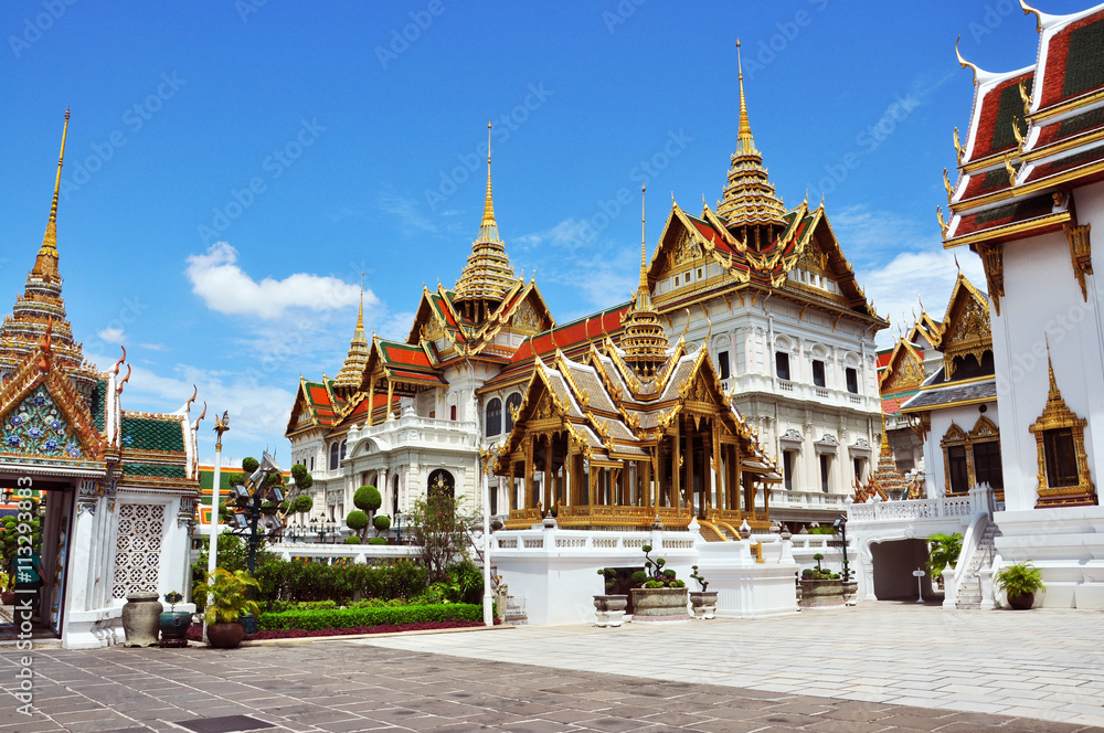 Inside the Grand Palace in Bangkok, Thailand.