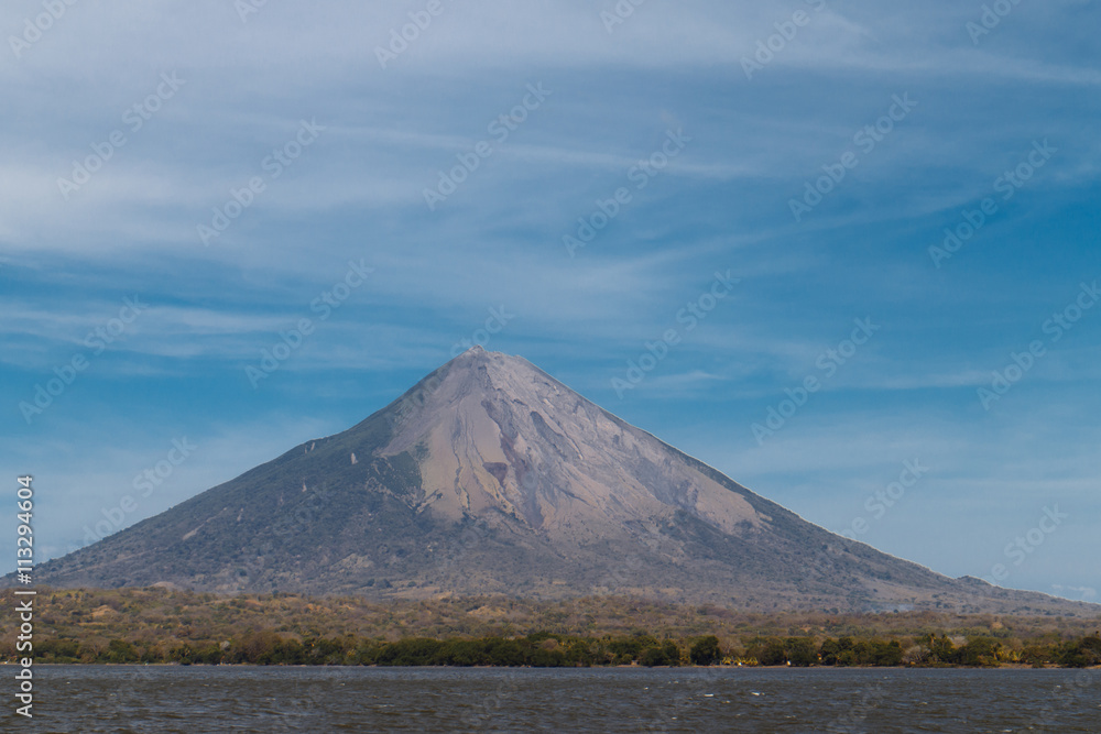 Ometepe vulcano Concepcion view from water, Nicaragua