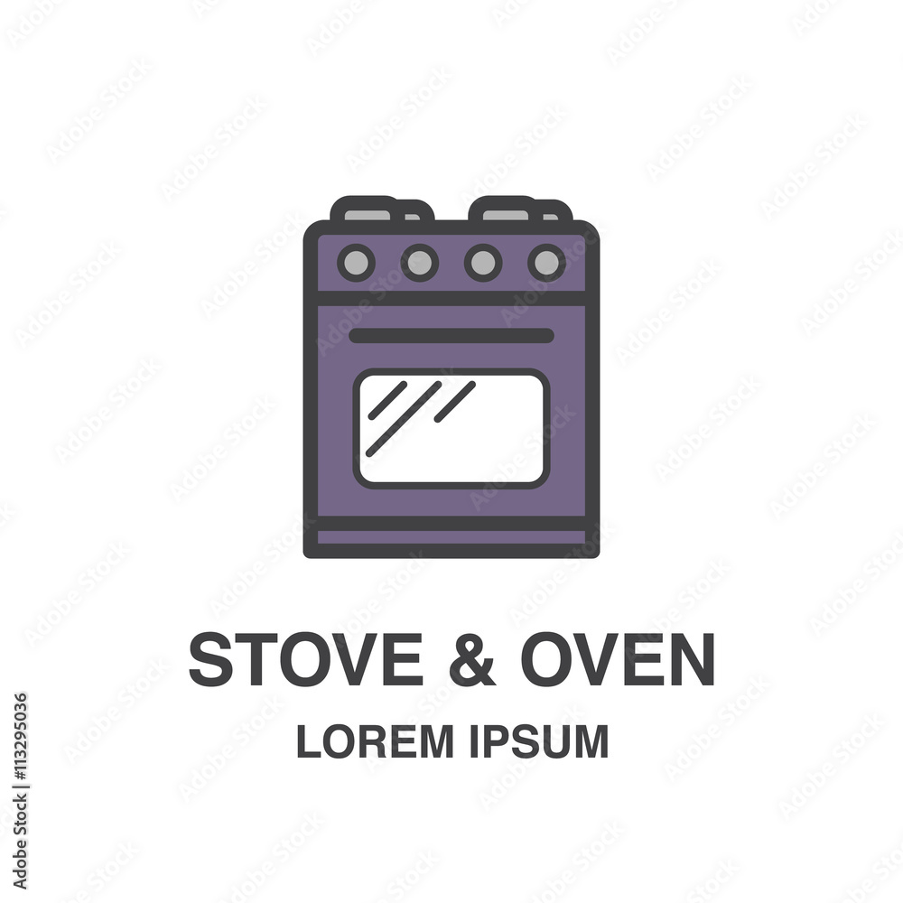 Stove & Oven vector design element. Stove & Oven vector design element.
