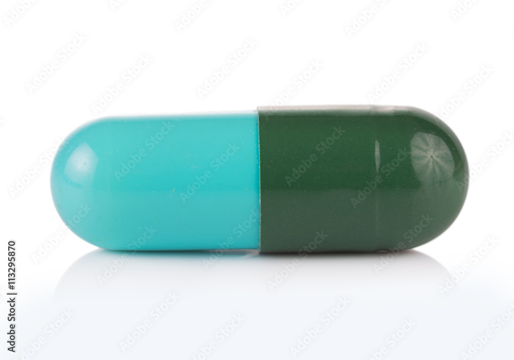 pills capsules isolated on white background pills capsules isolated on white background