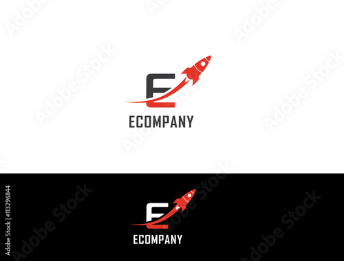 Letter E rocket