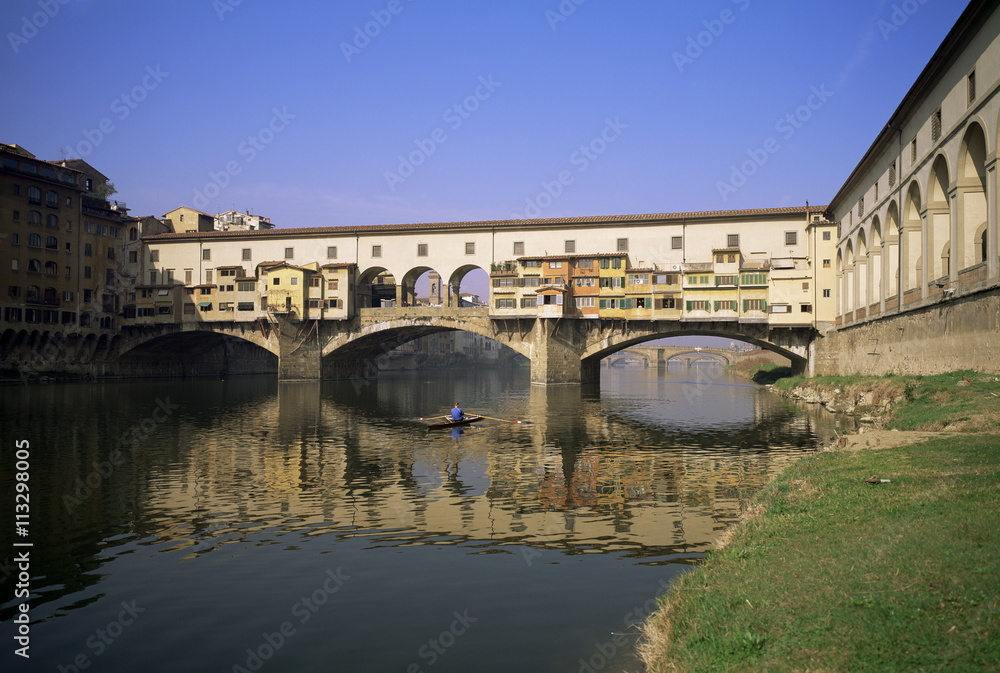 The Ponte Vecchio over the River Arno, Florence, Tuscany The Ponte Vecchio over the River Arno, Florence, Tuscany