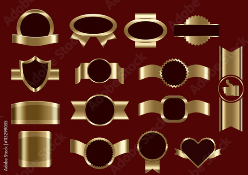 Set of Frame design elements on white background, Vector EPS 10