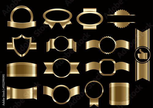 Set of Frame design elements on white background, Vector EPS 10