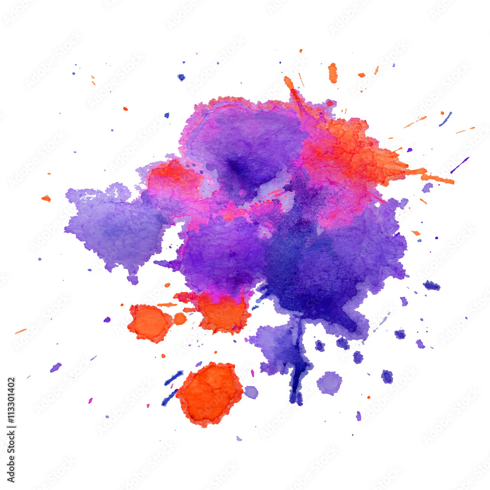 Abstract watercolor colorful gradient background.
