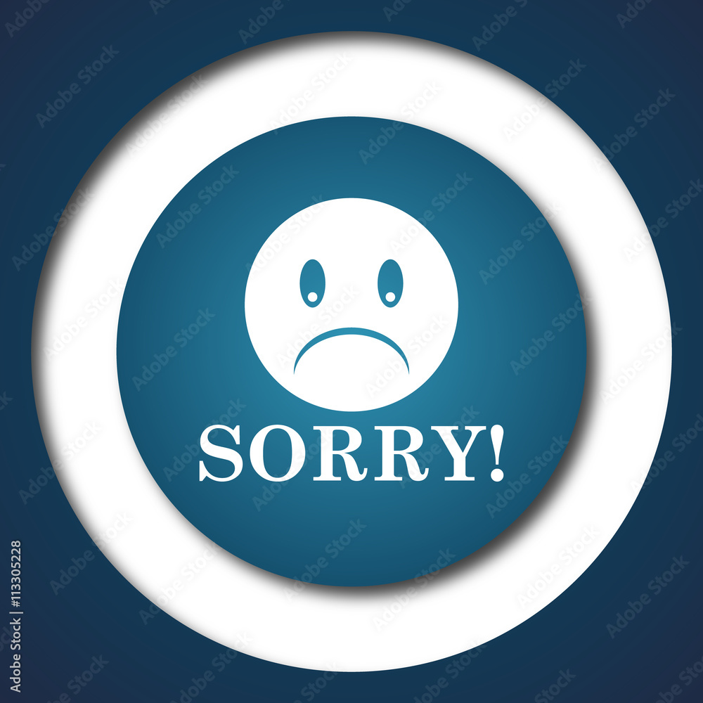 Fototapeta premium Sorry icon