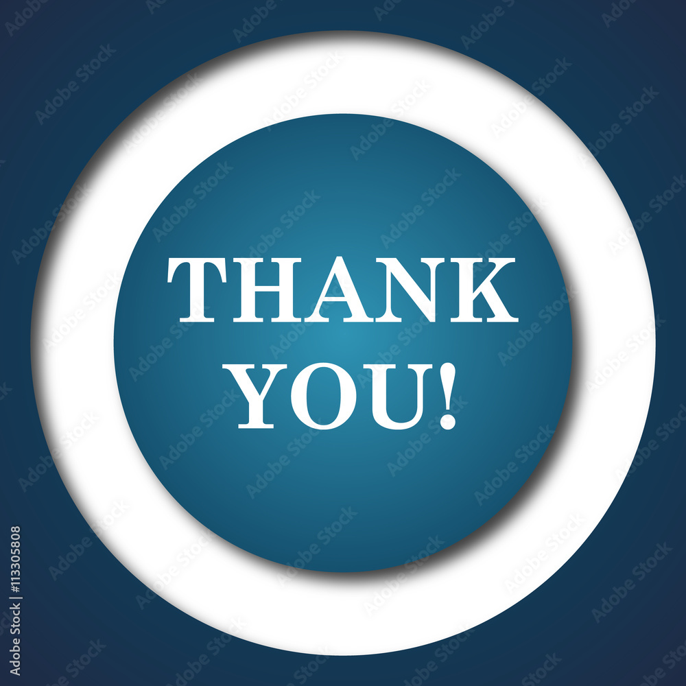 Fototapeta premium Thank you icon