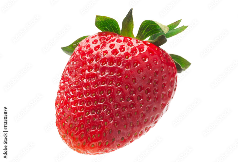 Strawberry fruit on white Strawberry fruit on white