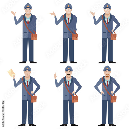 Set of Postmen