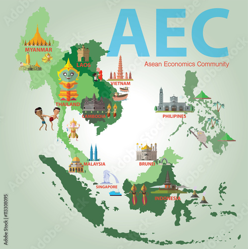 Asean Economics Community(AEC) eps 10 format