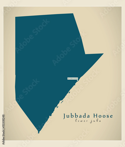 Modern Map - Jubbada Hoose SO
