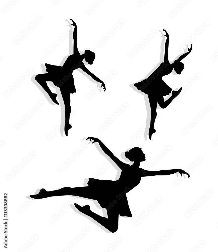 dancer silhouette dancer silhouette