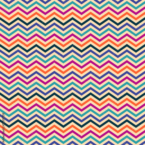 Colorful vector seamless zigzag pattern © blumer1979