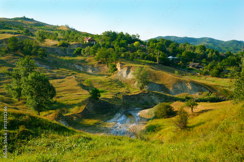 Obraz premium landscape from romanian countryside