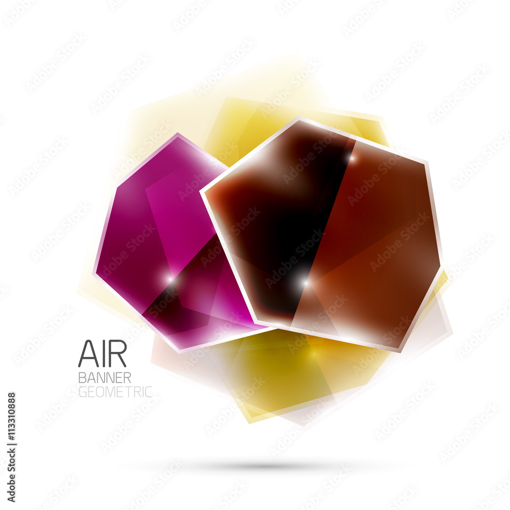 Abstract shiny colorful geometric composition Abstract shiny colorful geometric composition