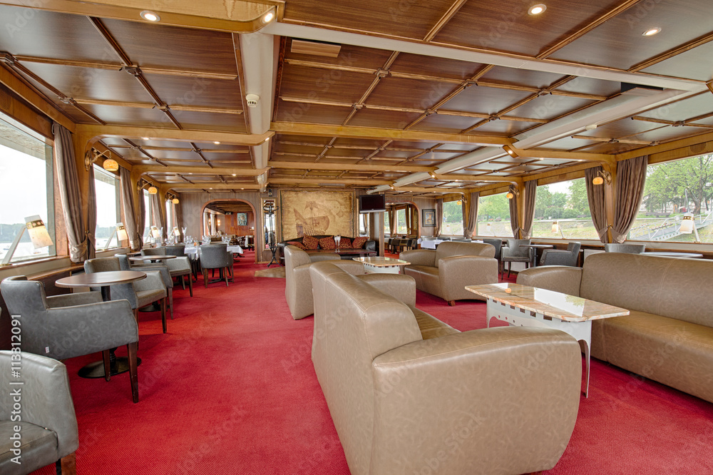 Interior of a cruise boat