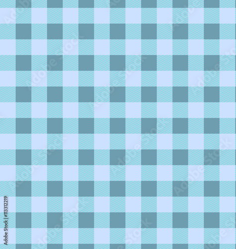 Seamless blue plaid pattern