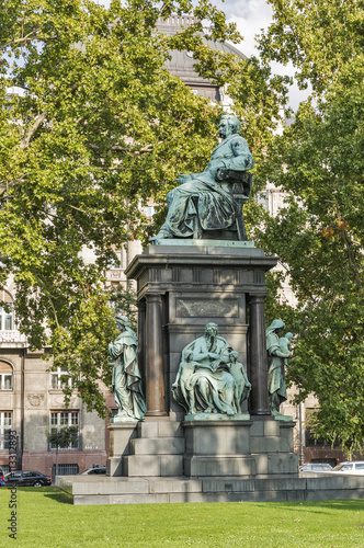 Deak Ferenc monument in Budapest, Hungary.