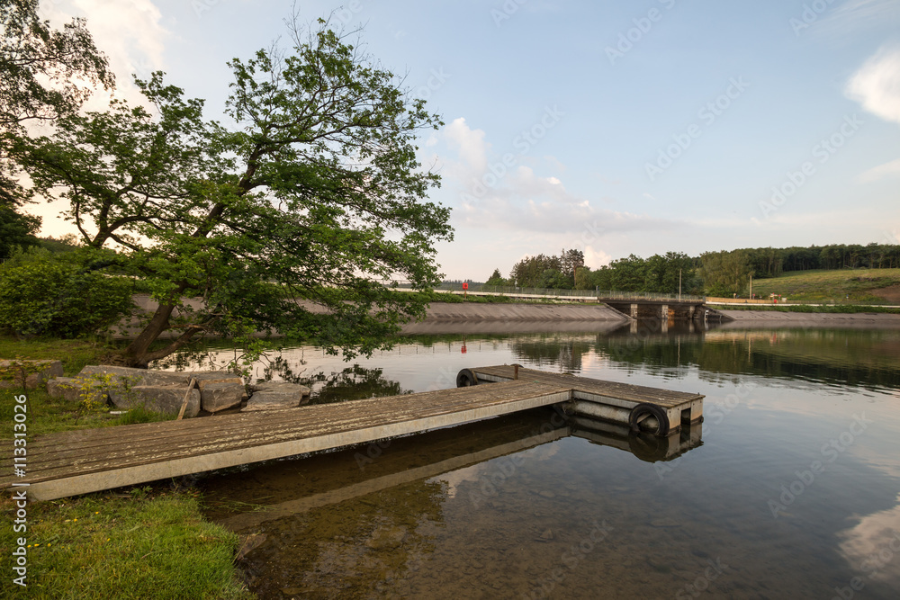 Fototapeta premium sorpesee lake sauerland germany