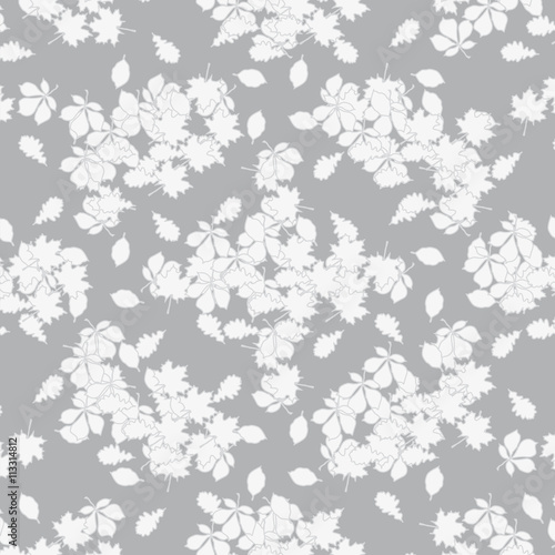 Autumn pattern of leaves.