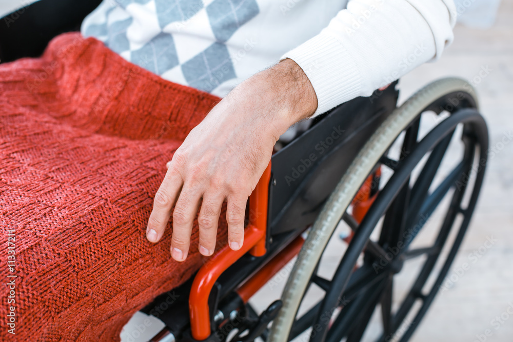 Fototapeta premium Concept for man on wheelchair