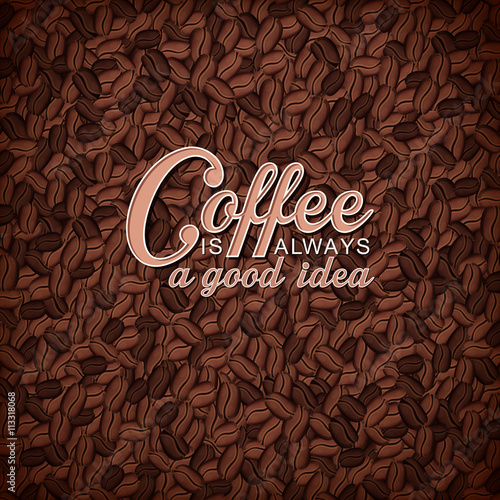 Background with coffee beans