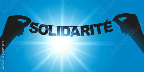 Solidarité - Mot photo