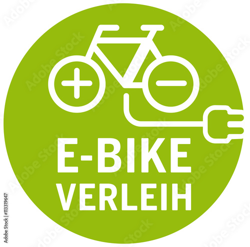 grüner Button E-Bike Verleih 
