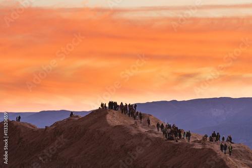 Sunset at Atacama desert