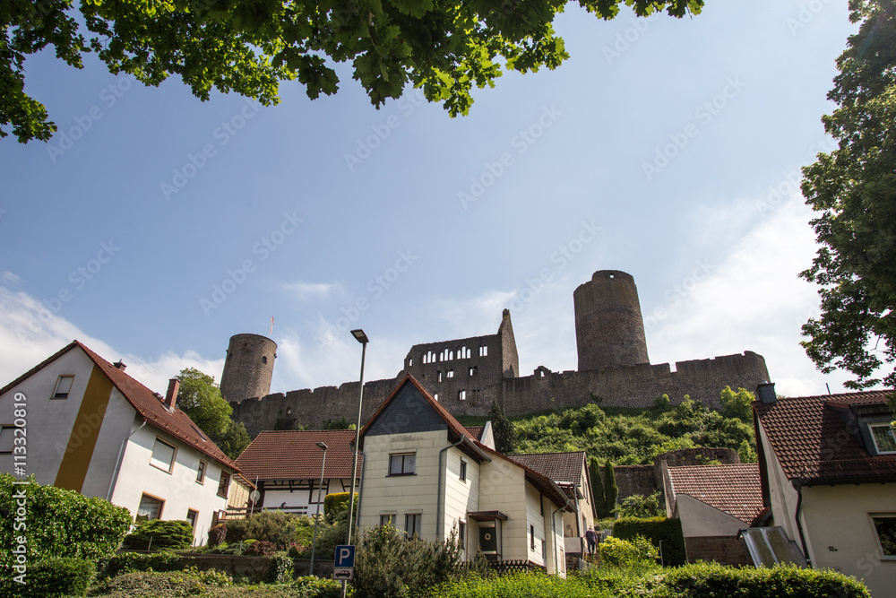 historic town muenzenberg hessen germany historic town muenzenberg hessen germany
