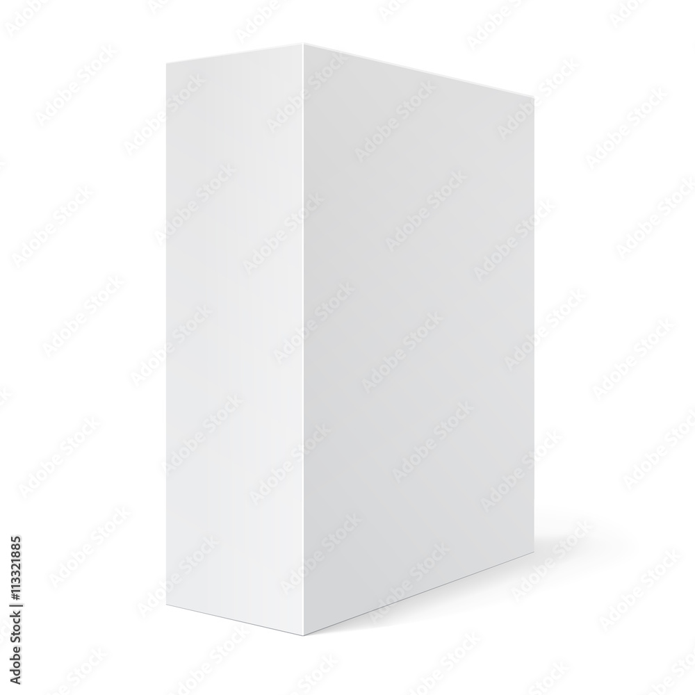 White Package Box. For Software, electronic device White Package Box. For Software, electronic device
