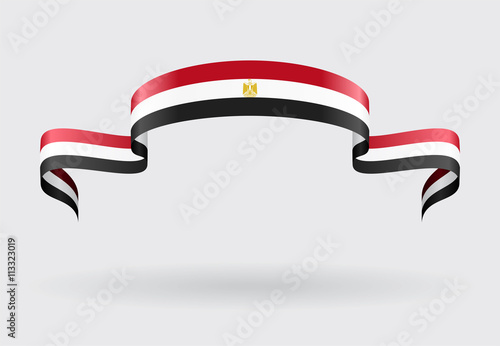 Egyptian flag background. Vector illustration.