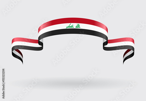 Iraqi flag background. Vector illustration.