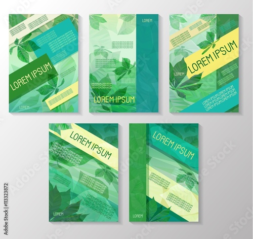 Brochure templates set