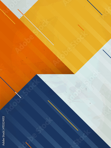Vector Abstract Background. Grunge texture. Triangle geometric pattern
