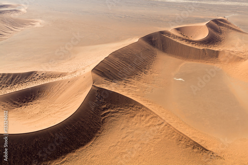 Airwiev of the dunes of Sossusvlei, Namibia