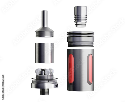 serviced atomizer in disassembled form for soaring electronic ci