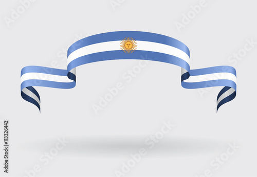 Argentinean flag background. Vector illustration.