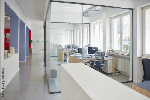 Interior of bright modern office