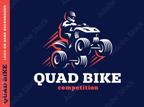 Quad bike competition. Logo design