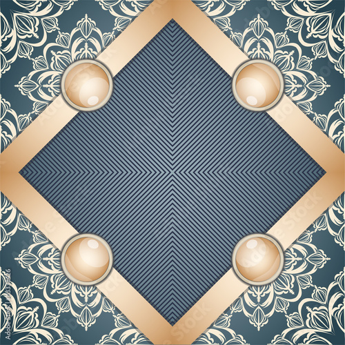 Retro background with ornament.