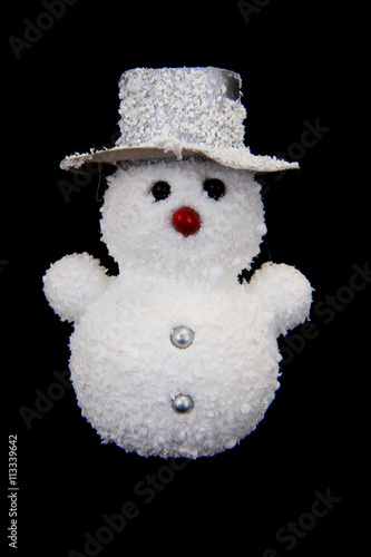 snowman decoration isolated