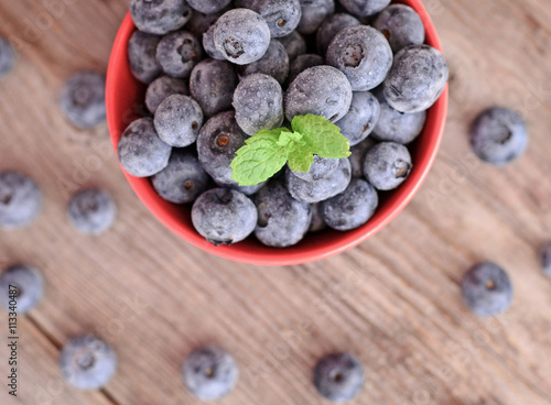 Fresh blueberry closeup