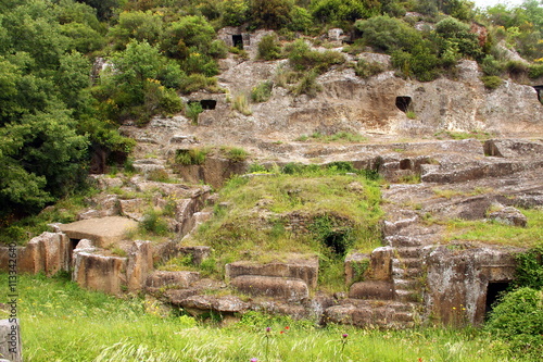 Blera, borgo etrusco, tombe scavate nella roccia photo