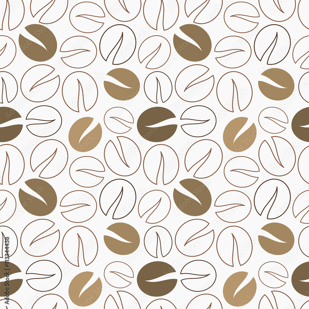 Obraz premium Coffee beans pattern