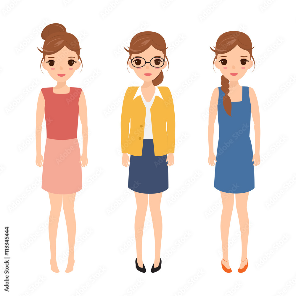 business woman character at office work. people character. woman business woman character at office work. people character. woman