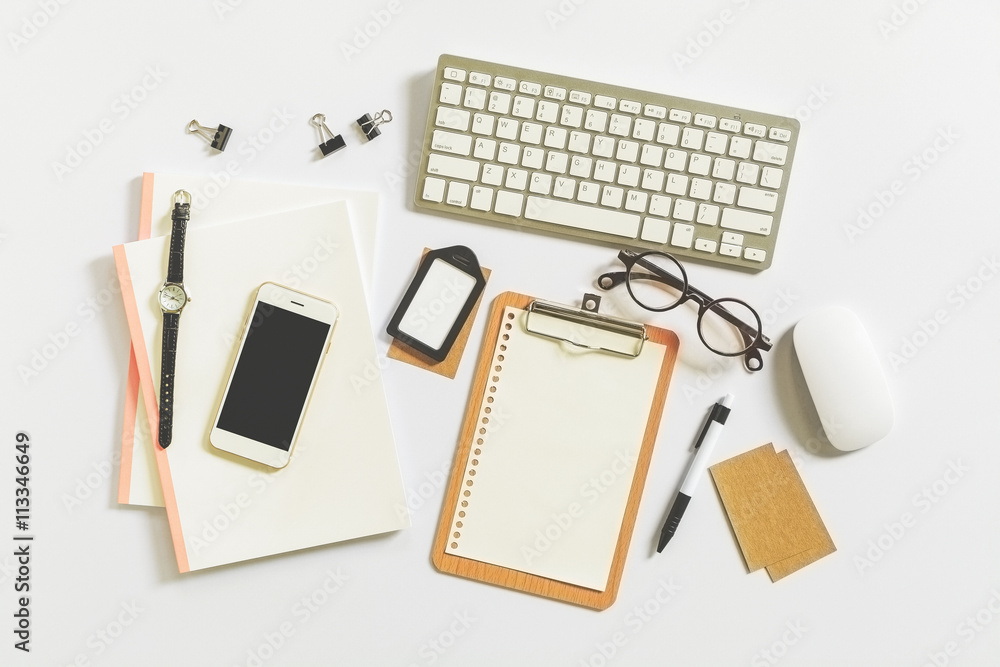 Flat lay photography with essentials business woman, Workspace d Flat lay photography with essentials business woman, Workspace d