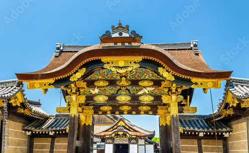 The karamon main gate to Ninomaru Palace at Nijo Castle in Kyoto photo