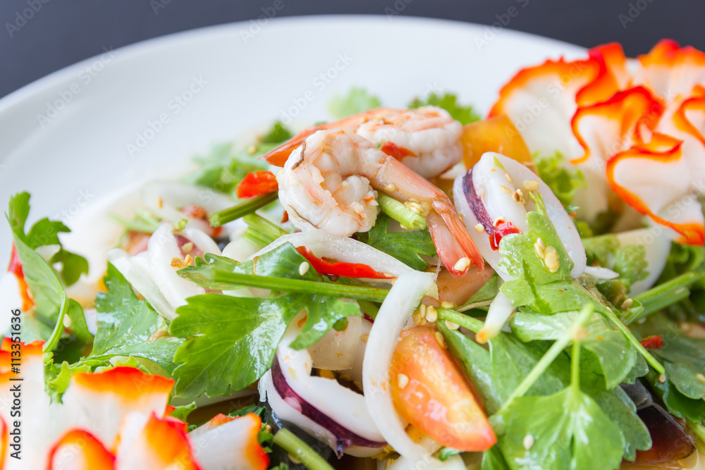 seafood spicy salad